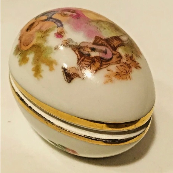 Vintage Small Limoges Decorative Egg France - Picture 2 of 16